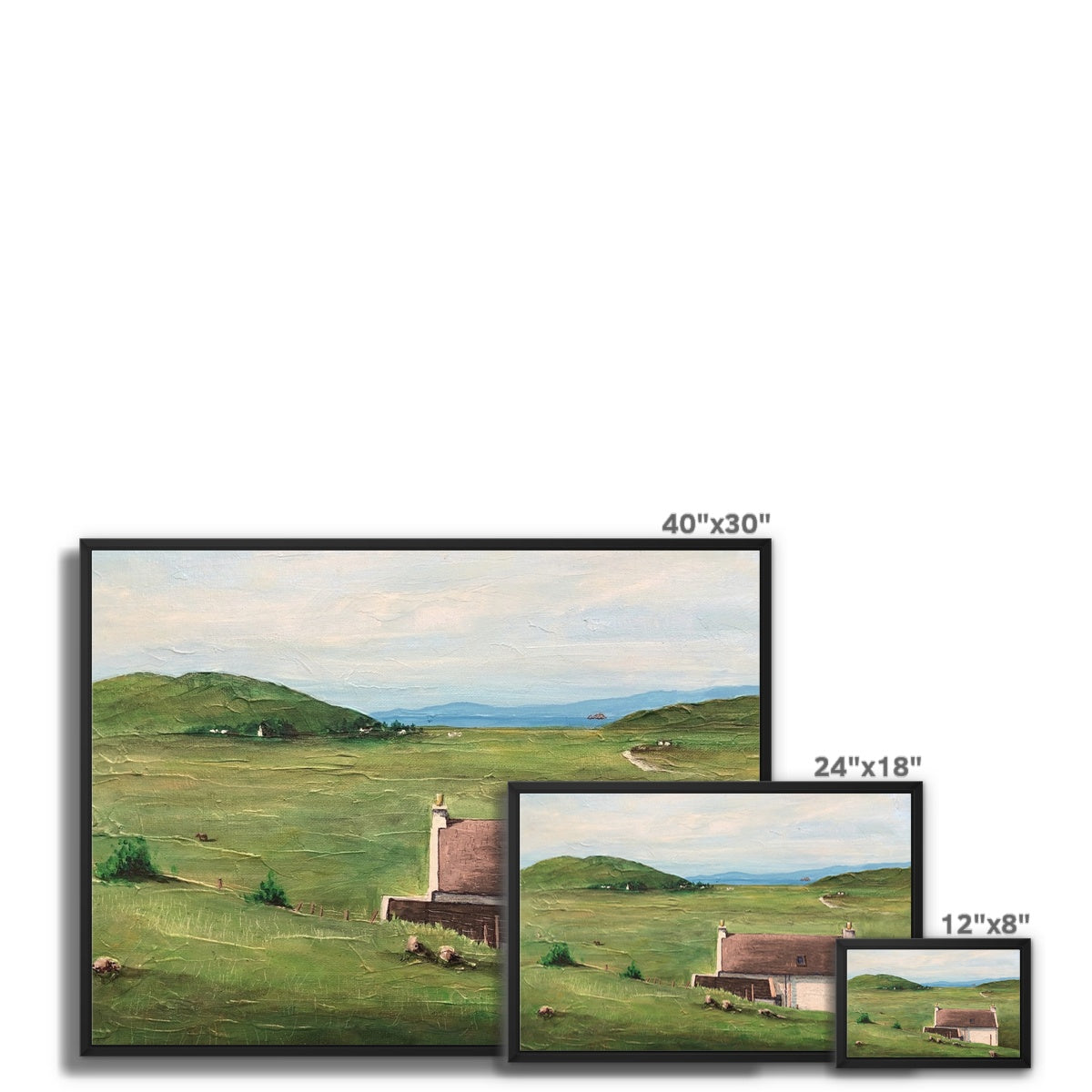 A Skye Cottage Framed Canvas