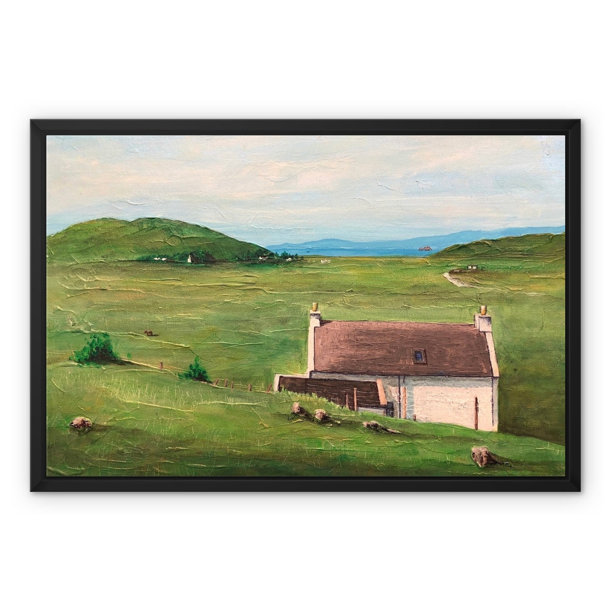 A Skye Cottage Framed Canvas