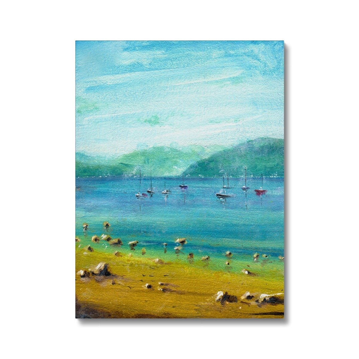 A Summer Day On The Clyde Painting | Canvas Prints From Scotland