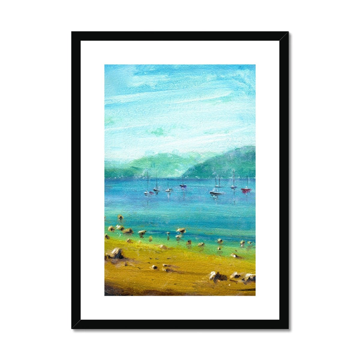 A Summer Day On The Clyde Painting | Framed & Mounted Prints From Scotland