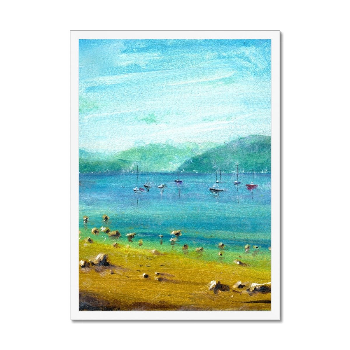 A Summer Day On The Clyde Painting | Framed Prints From Scotland