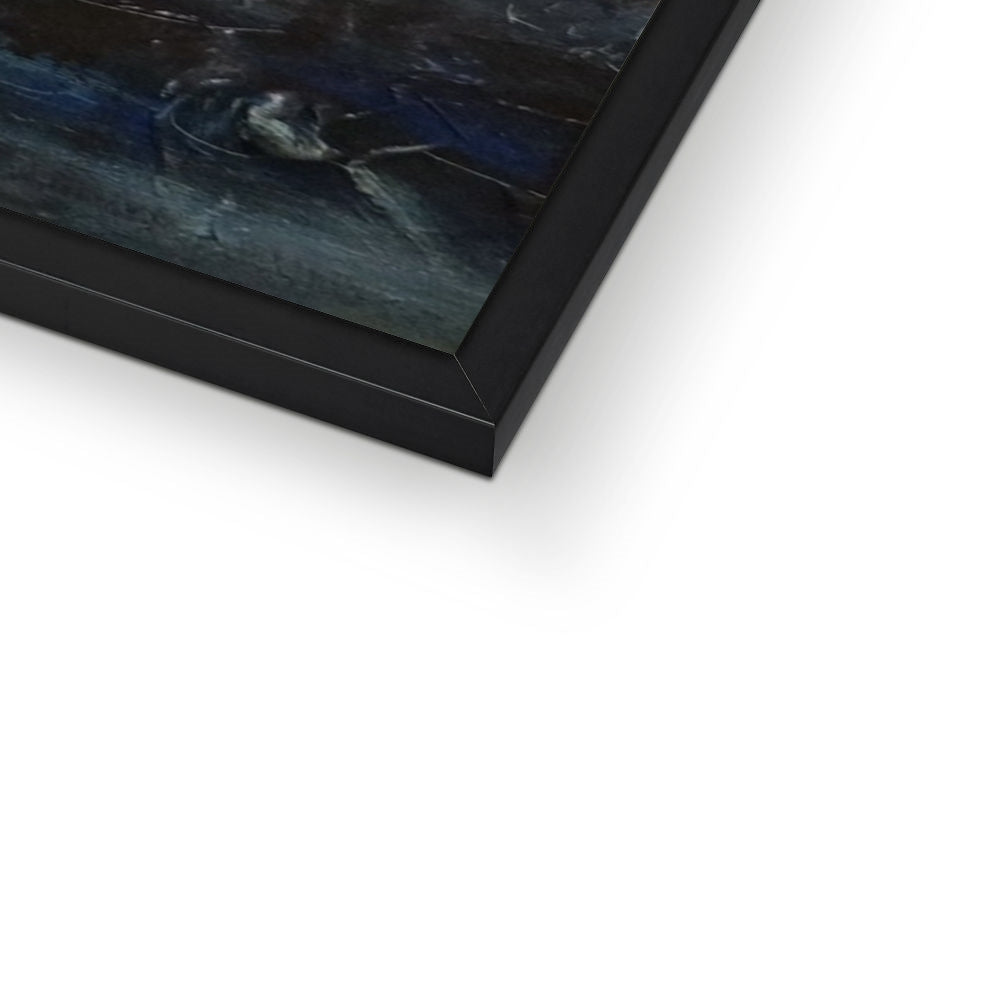 Storr Moonlight Skye Painting | Framed Prints From Scotland-Framed Prints-Skye Art Gallery-Paintings, Prints, Homeware, Art Gifts From Scotland By Scottish Artist Kevin Hunter