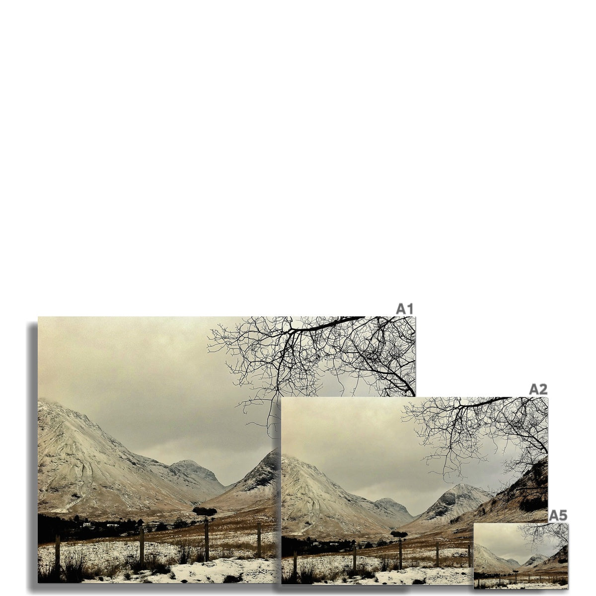 Winter In Glencoe Scottish Landscape Photography | Fine Art Print