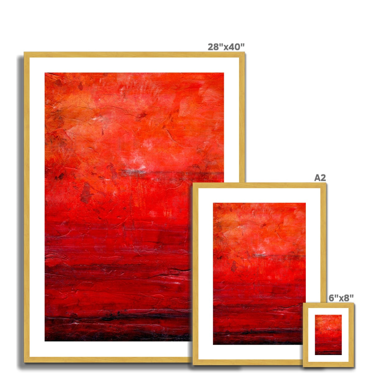 Abstract Summer Painting | Antique Framed & Mounted Prints From Scotland