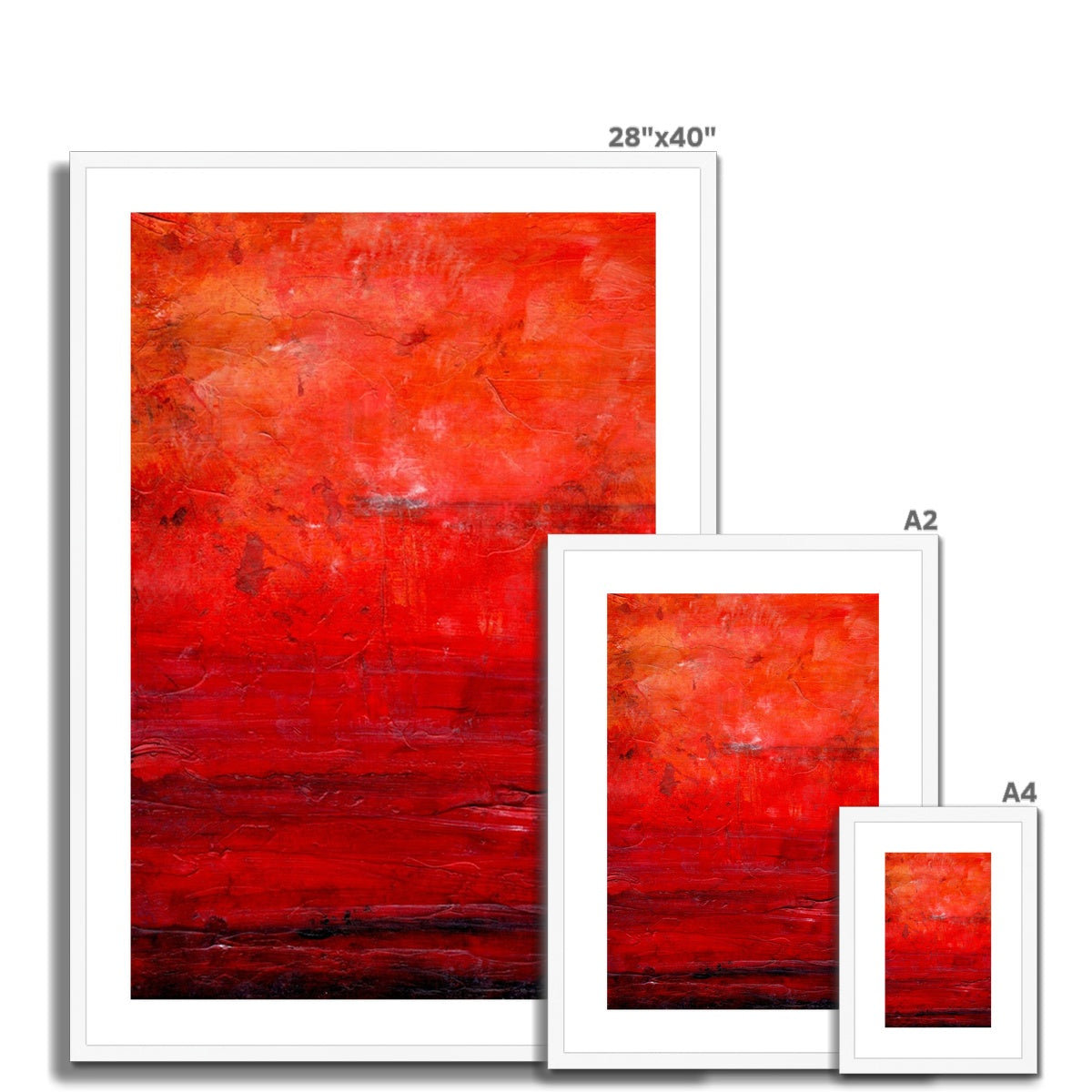 Abstract Summer Painting | Framed & Mounted Prints From Scotland