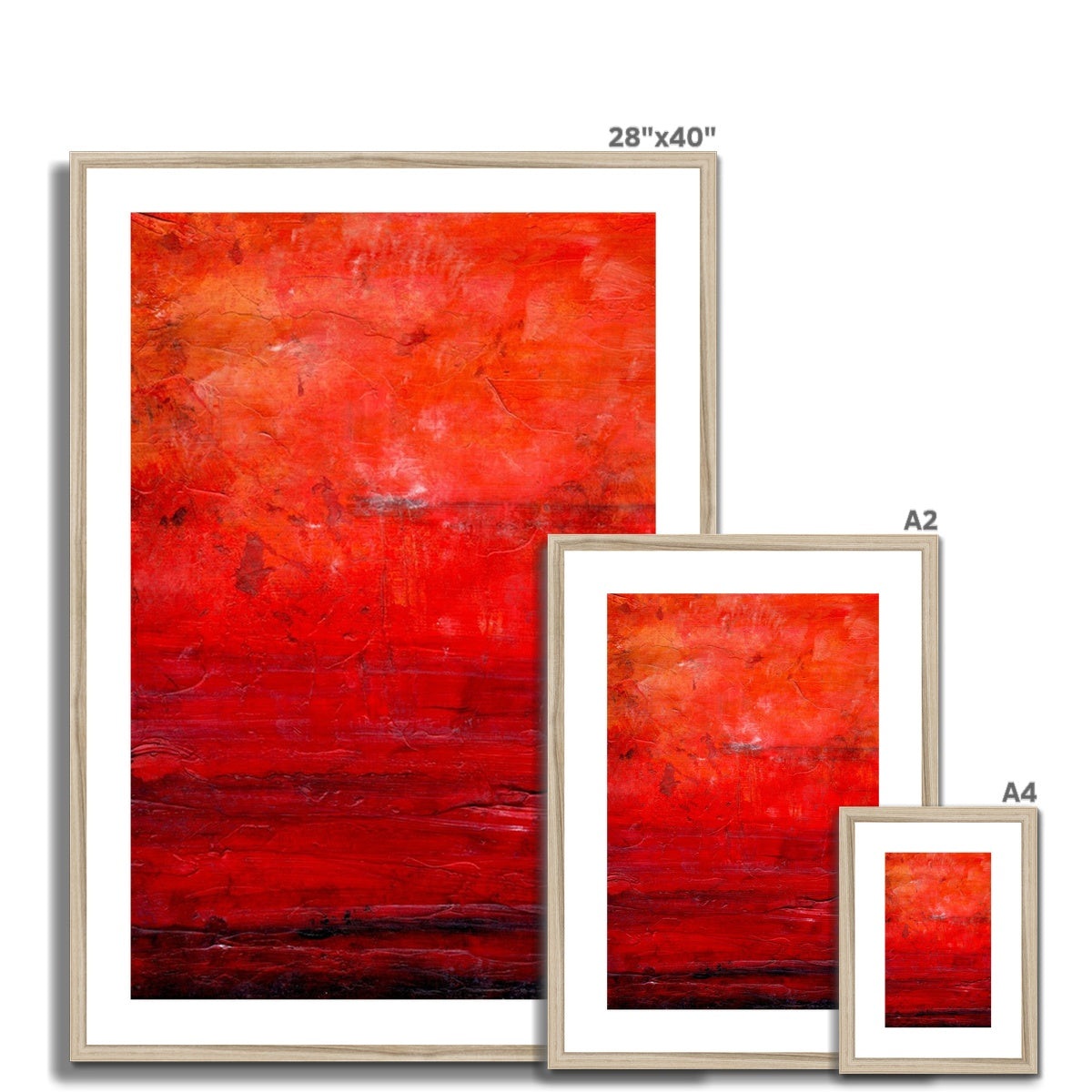 Abstract Summer Painting | Framed & Mounted Prints From Scotland