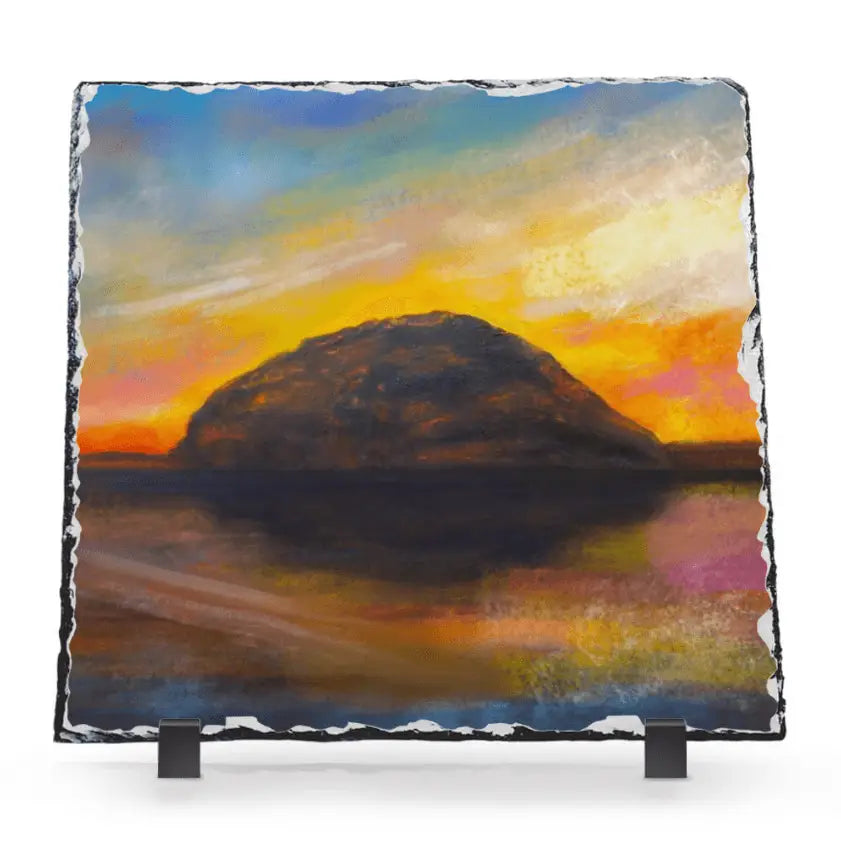 Kevin Hunter Scottish Slate Art Ailsa Craig Dusk