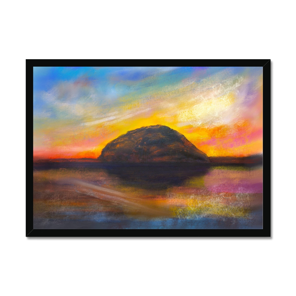 Ailsa Craig Dusk Framed Print