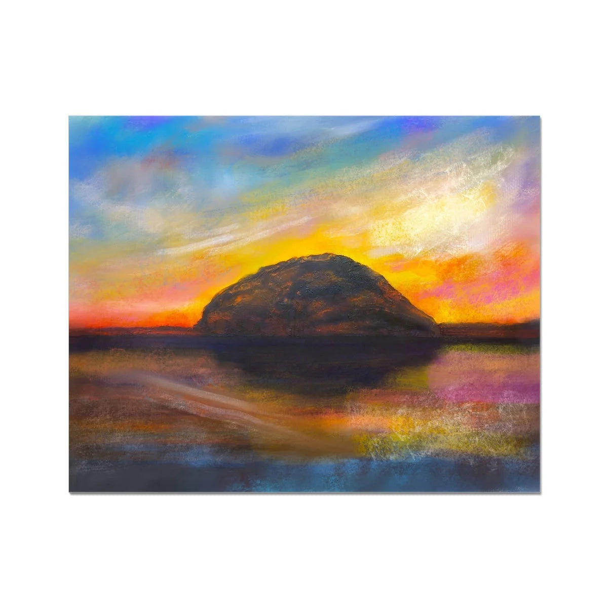 Ailsa Craig Dusk Artist Proof Collector Print - Arran Art Gallery Scotland Worldwide Shipping Paintings | Prints | Gifts from by Scottish