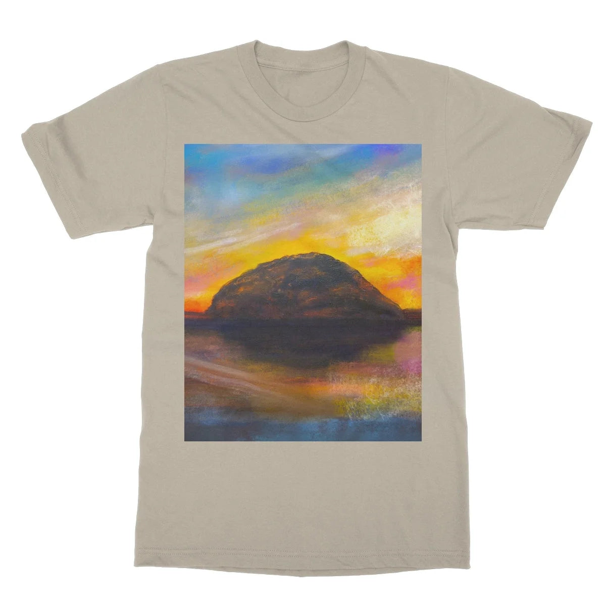 Ailsa Craig Dusk Softstyle T-shirt - Arran Art Gallery Scotland Worldwide Shipping Paintings | Prints | Gifts