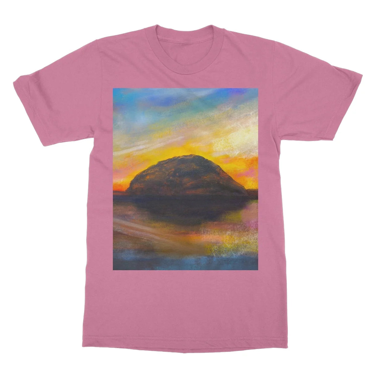 Ailsa Craig Dusk Softstyle T-shirt - Arran Art Gallery Scotland Worldwide Shipping Paintings | Prints | Gifts