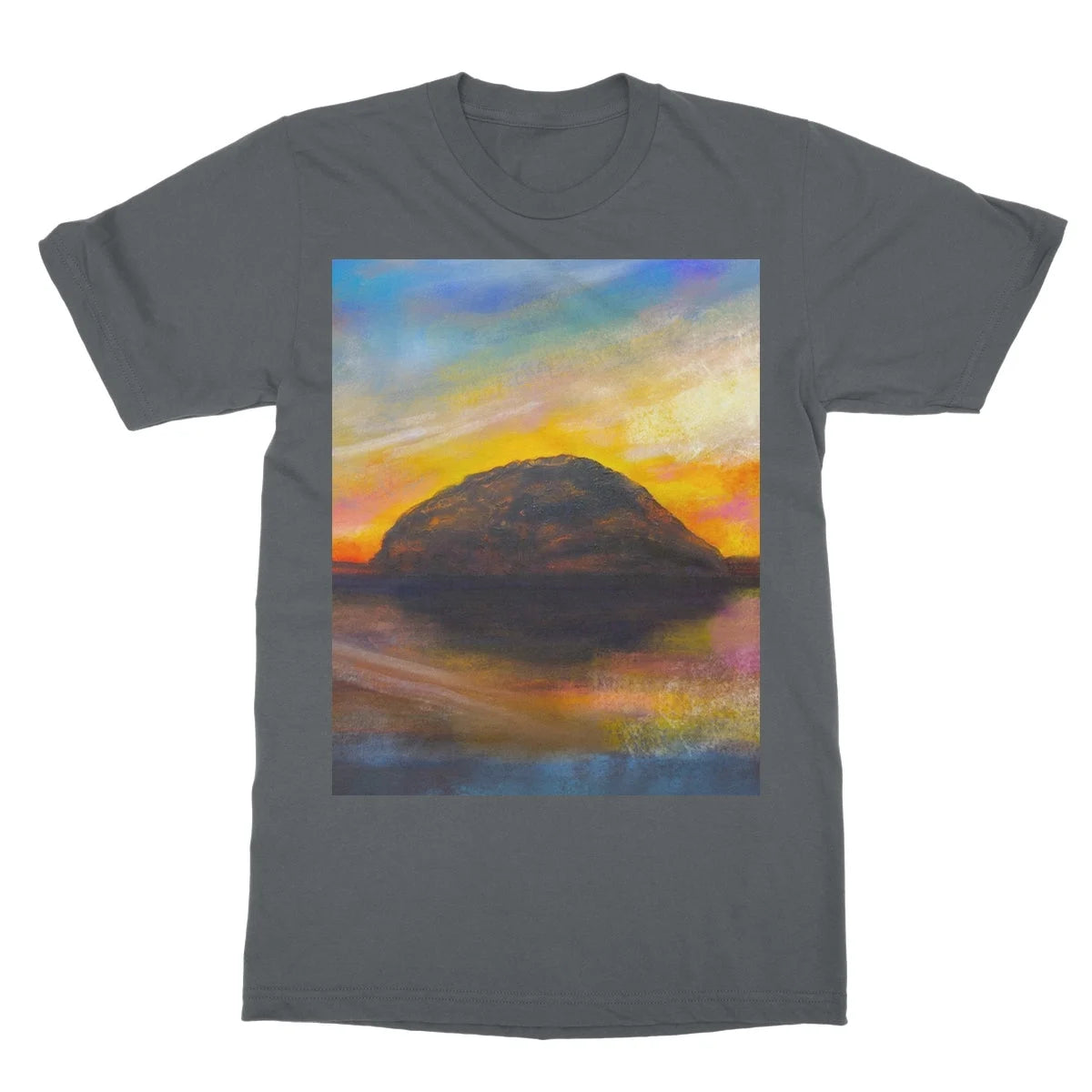Ailsa Craig Dusk Softstyle T-shirt - Arran Art Gallery Scotland Worldwide Shipping Paintings | Prints | Gifts