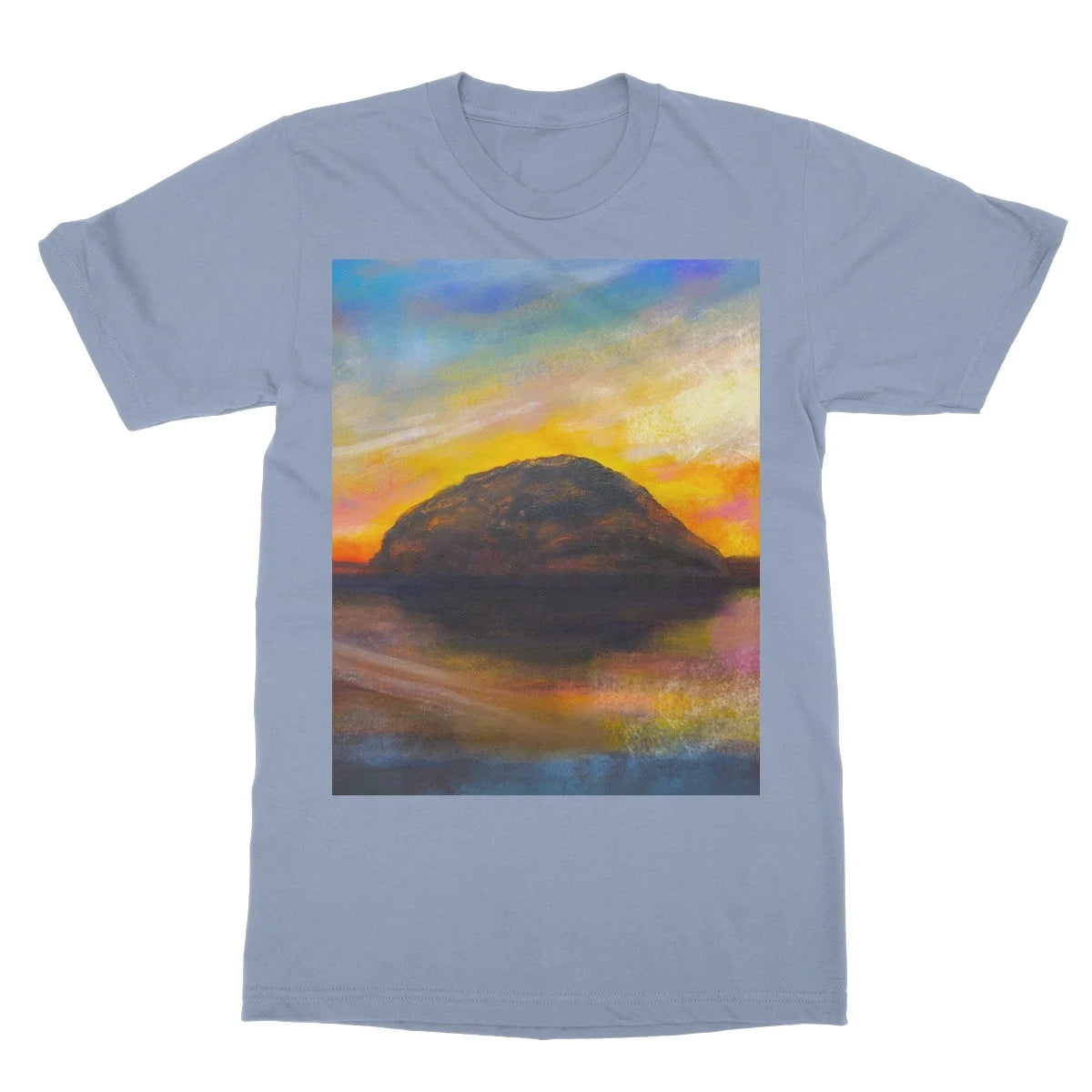 Ailsa Craig Dusk Softstyle T-shirt - Arran Art Gallery Scotland Worldwide Shipping Paintings | Prints | Gifts