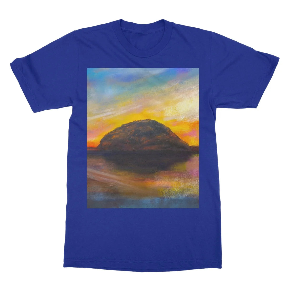 Ailsa Craig Dusk Softstyle T-shirt - Arran Art Gallery Scotland Worldwide Shipping Paintings | Prints | Gifts