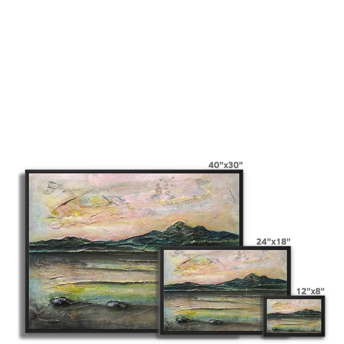 An Ethereal Loch Na Dal Skye Painting | Framed Canvas From Scotland