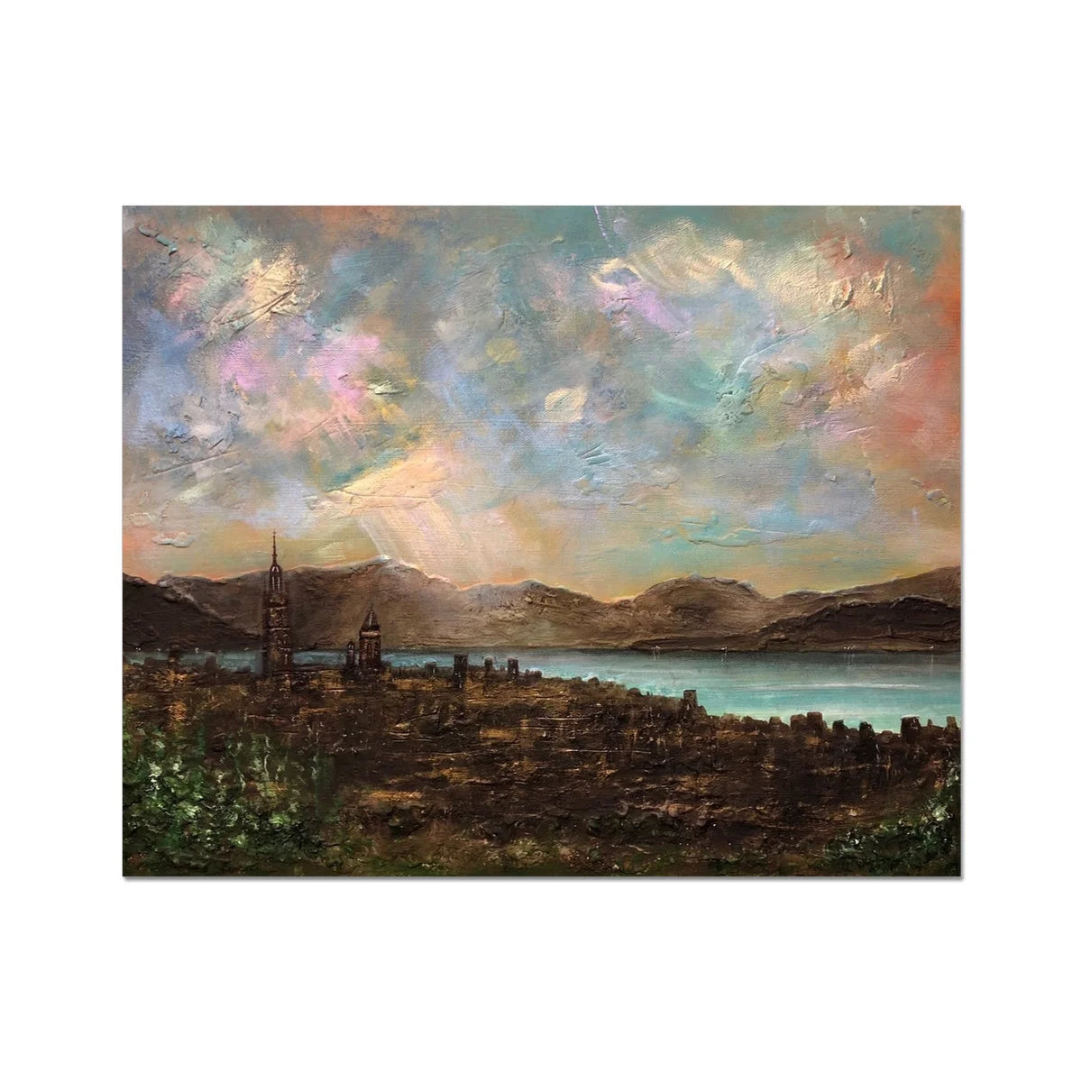Angels Fingers Over Greenock Artist Proof Collector Print - River Clyde Art Gallery Scotland Worldwide Shipping Scottish Fine Prints