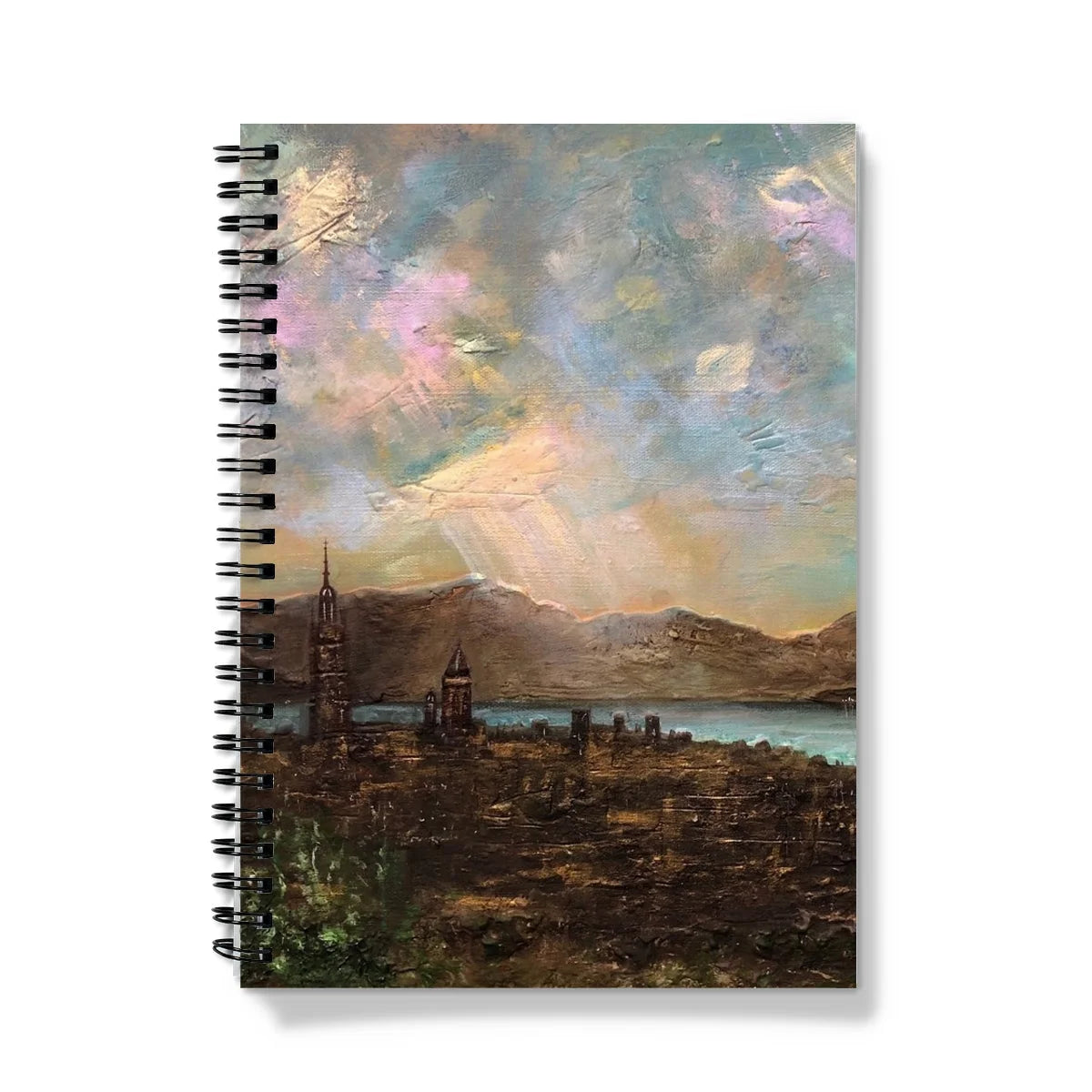 Angels Fingers Over Greenock Notebook - River Clyde Art Gallery Scotland Worldwide Shipping Scottish Prints