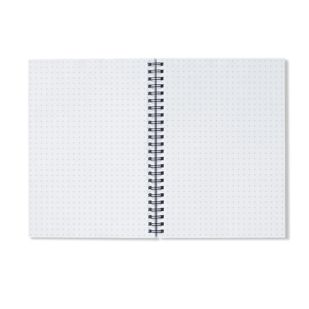 Angels Fingers Over Greenock Notebook - River Clyde Art Gallery Scotland Worldwide Shipping Open Wire-bound Notebook Scottish Prints