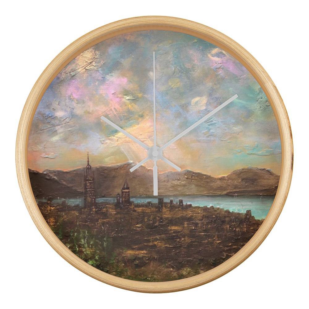 Angels Fingers Over Greenock | Wall Art Clock | Scotland