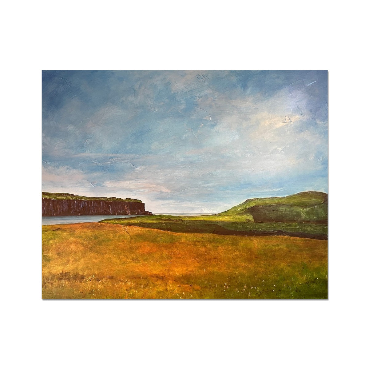 Approaching Oronsay Skye Painting | Artist Proof Collector Prints From Scotland