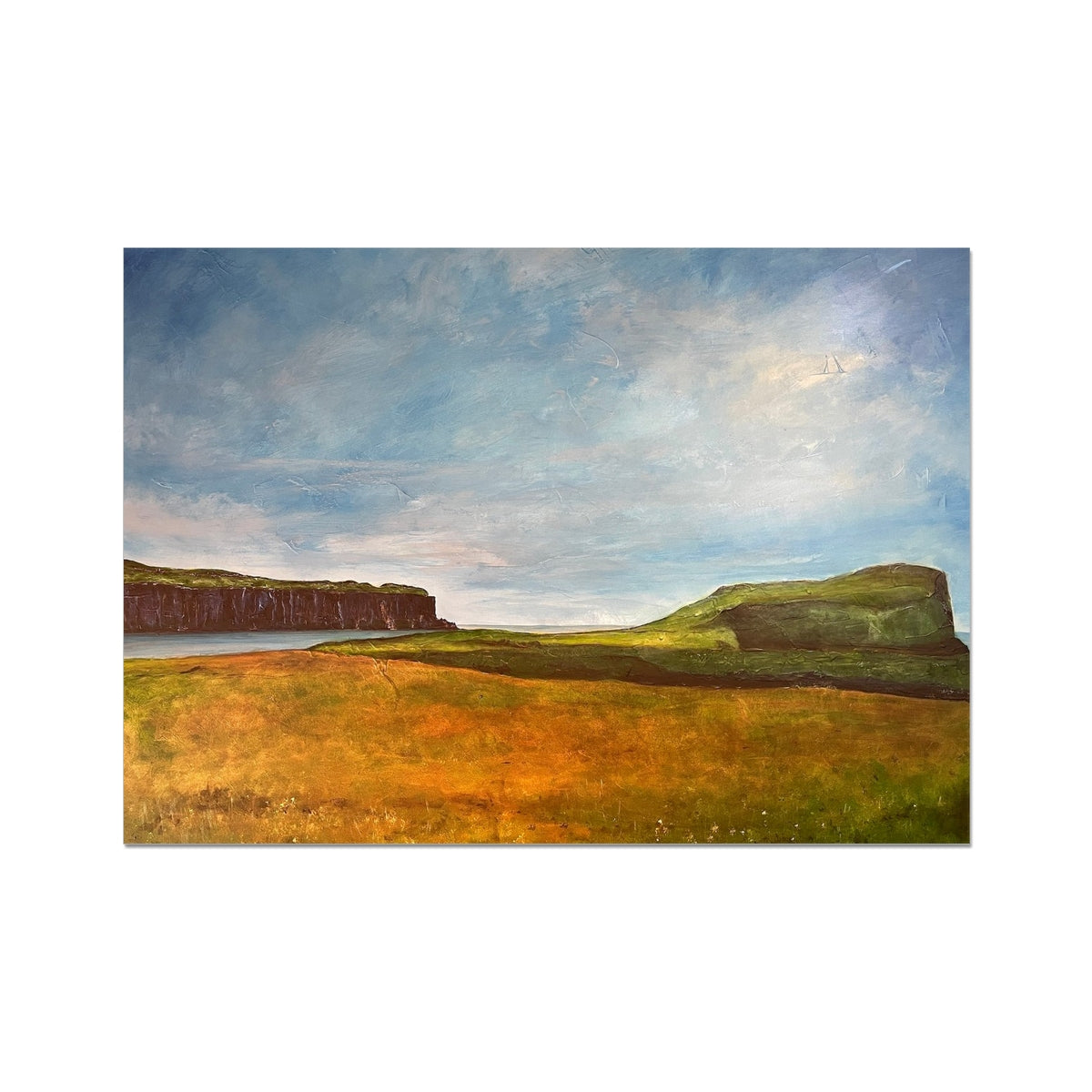 Approaching Oronsay Skye Painting Scotland | Signed Scottish Fine Art Prints