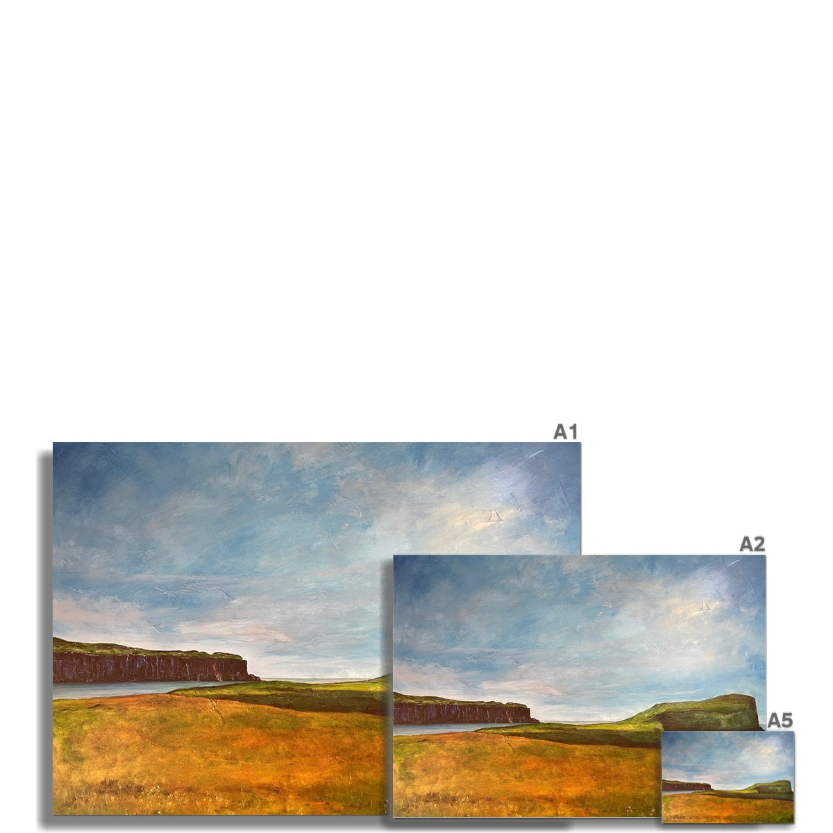 Approaching Oronsay Skye Painting | Signed Art Prints From Scotland | By Scottish Artist Hunter