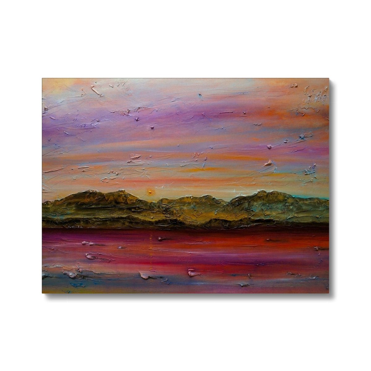 Arran Autumn Dusk Painting | Canvas Prints From Scotland