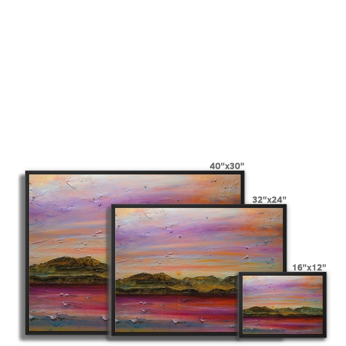 Arran Autumn Dusk Painting | Framed Canvas From Scotland