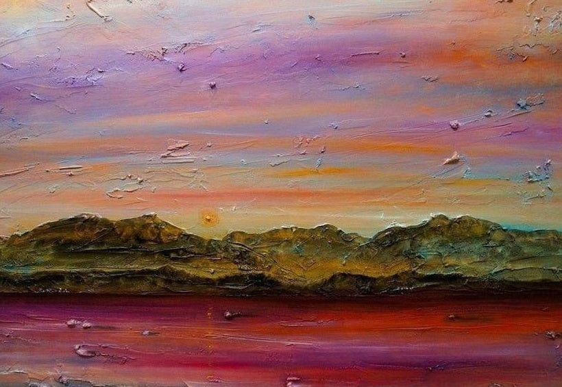 Arran Autumn Dusk Scottish Landscape Painting
