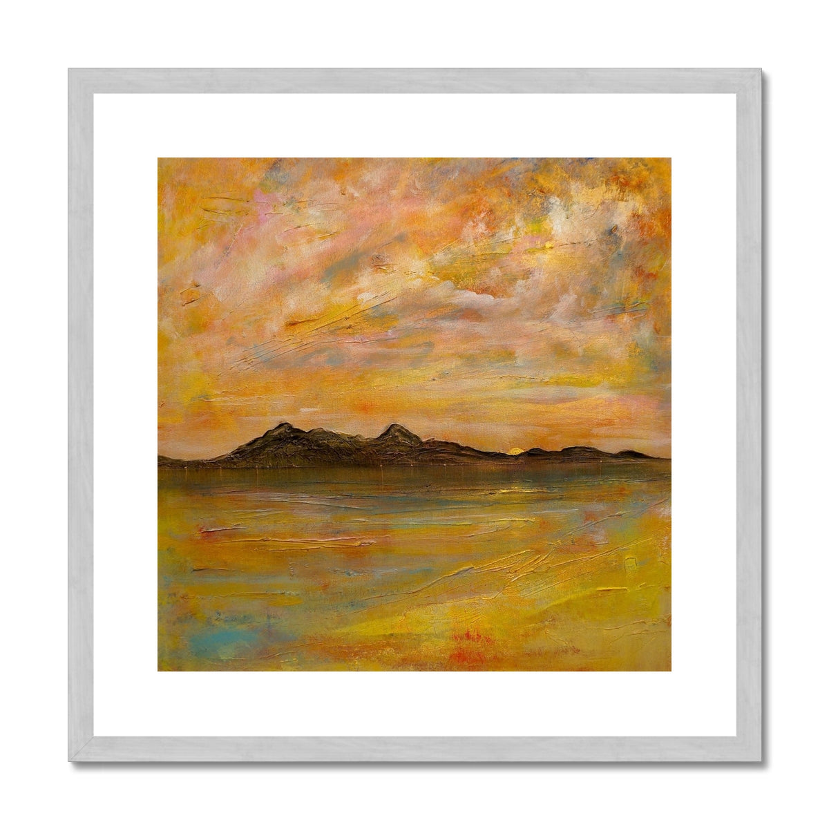 Arran Dusk Antique Framed & Mounted Print