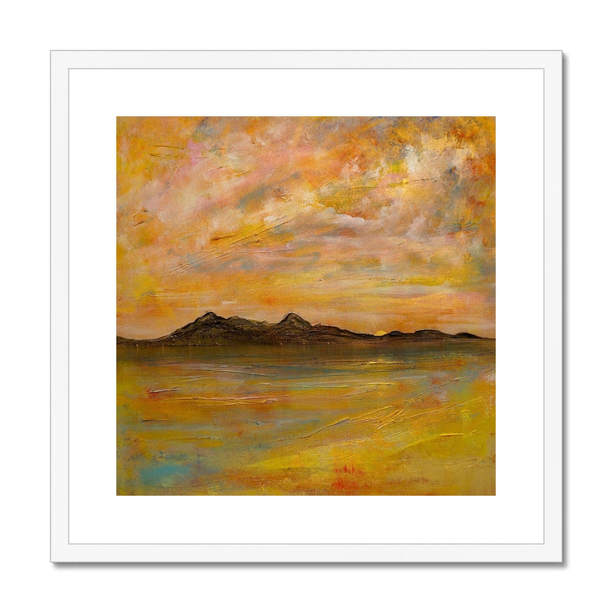 Arran Dusk Framed & Mounted Print