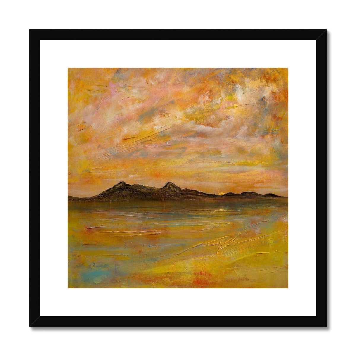 Arran Dusk Framed & Mounted Print
