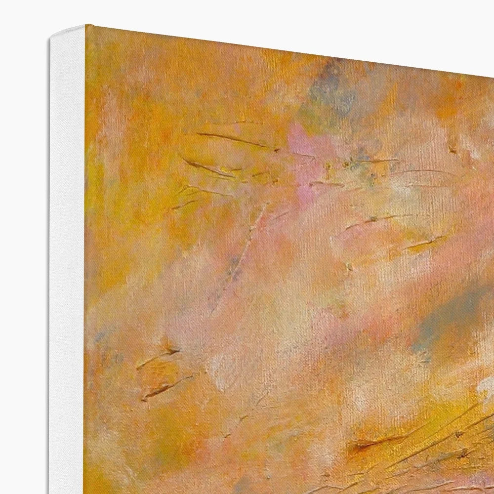 Arran Dusk Original Landscape Painting on Canvas - Art Gallery Scotland Worldwide Shipping Scottish by Artist Hunter Featuring Paintings