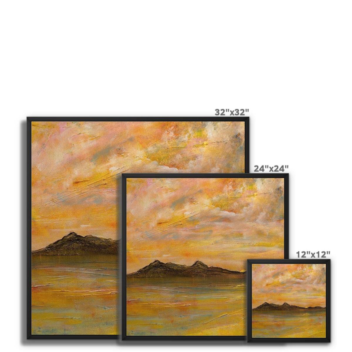 Arran Dusk Painting | Framed Canvas From Scotland