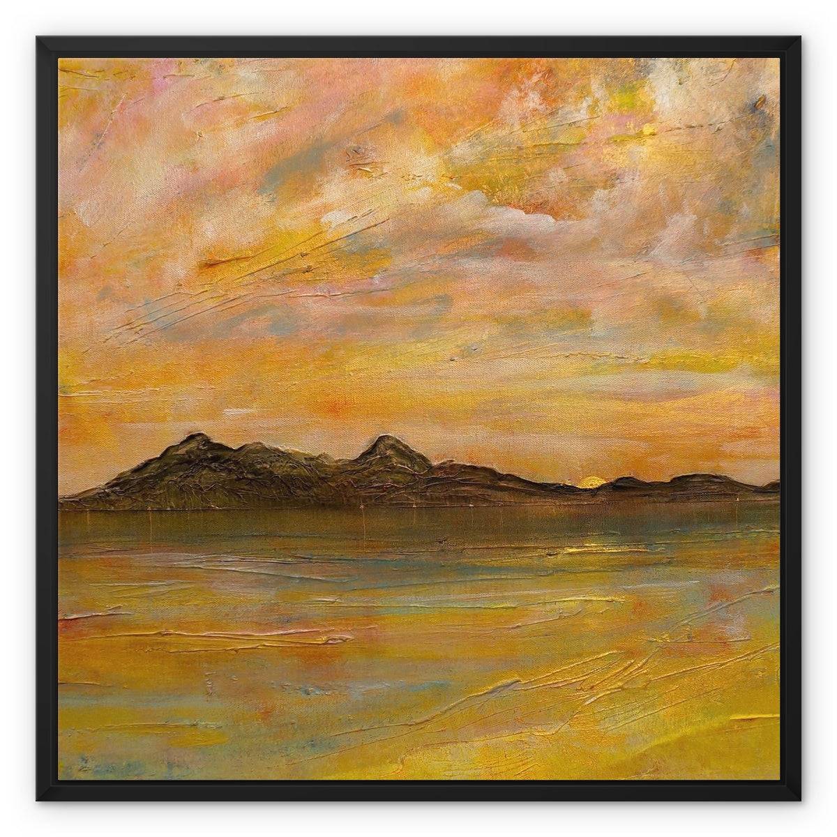 Arran Dusk Painting | Framed Canvas From Scotland