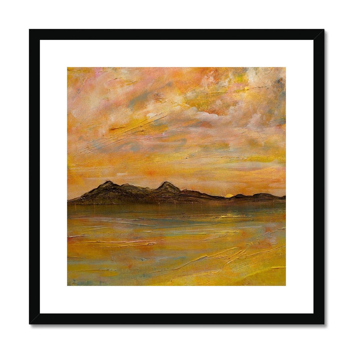 Arran Dusk Painting | Framed & Mounted Prints From Scotland