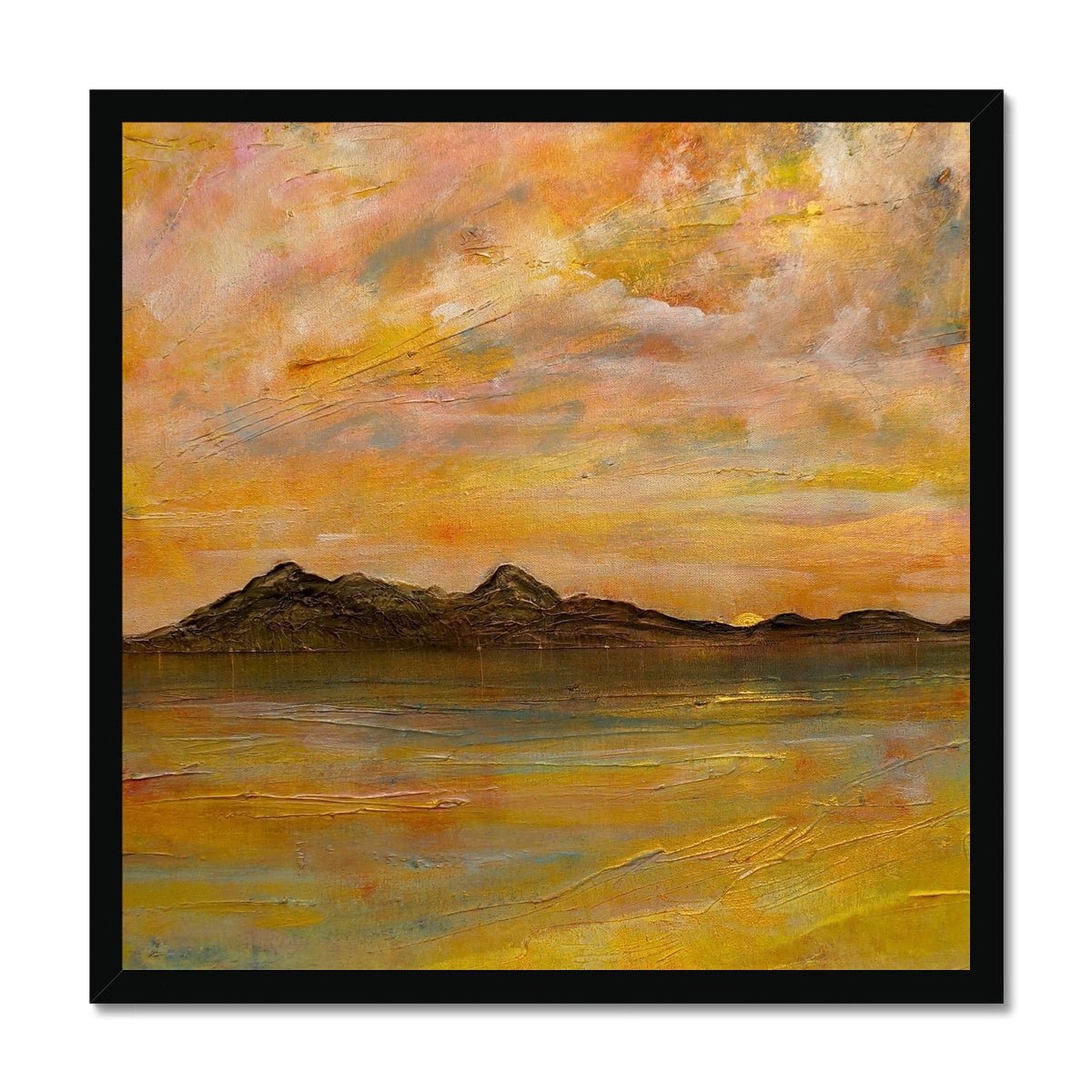 Arran Dusk Painting | Framed Prints From Scotland