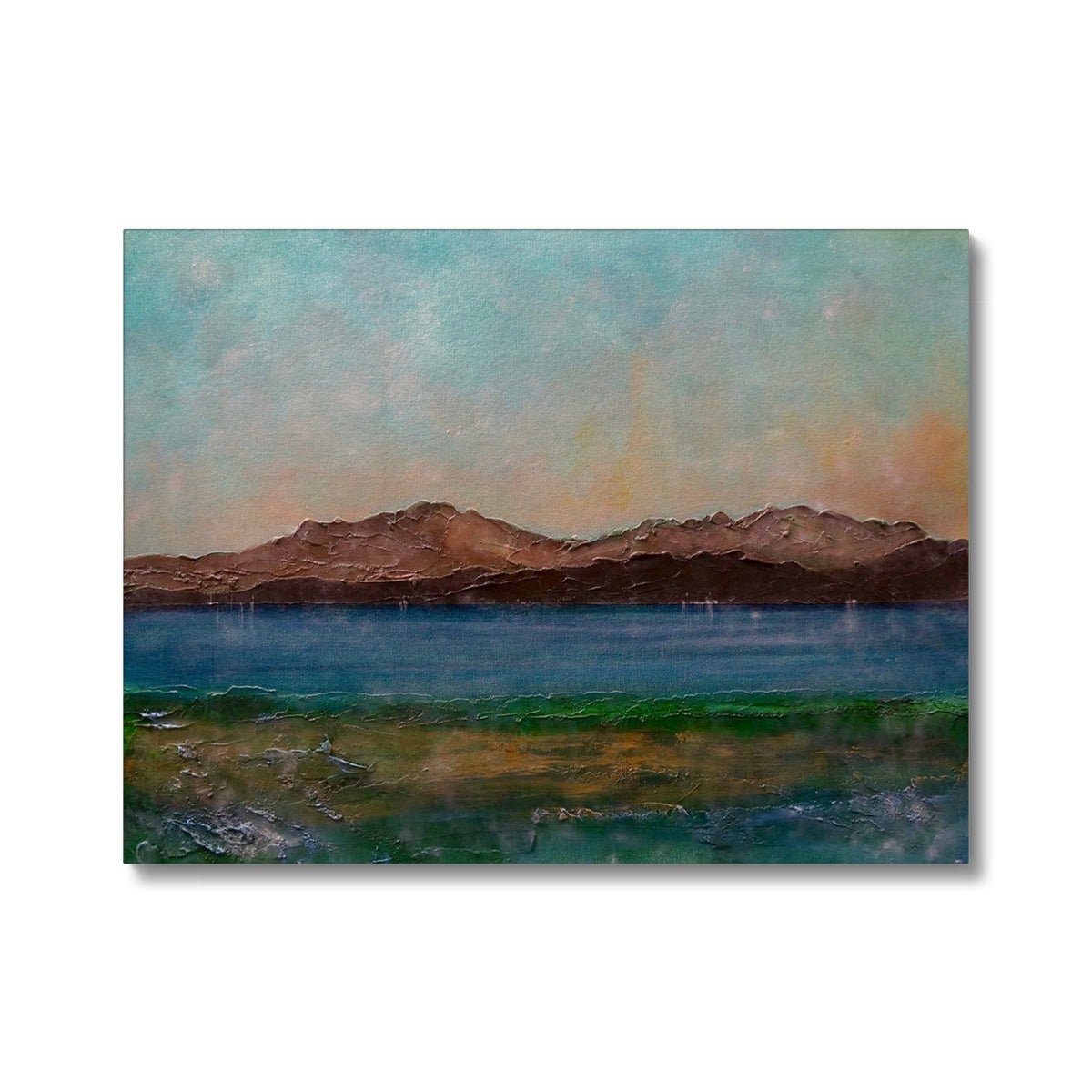 Arran From Scalpsie Bay Painting | Canvas From Scotland