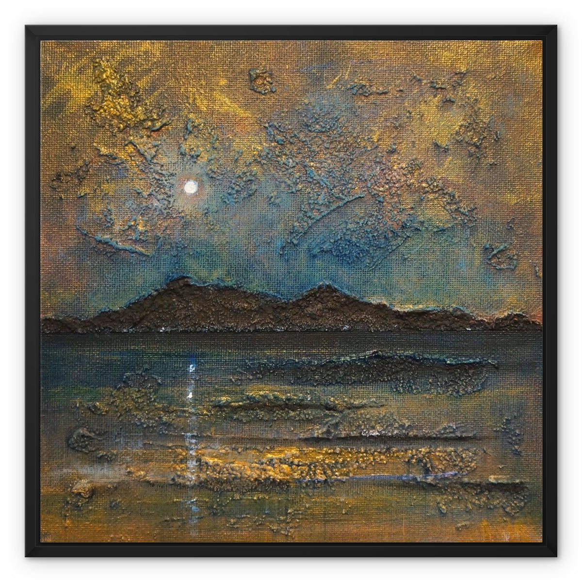 Arran Moonlight Framed Canvas