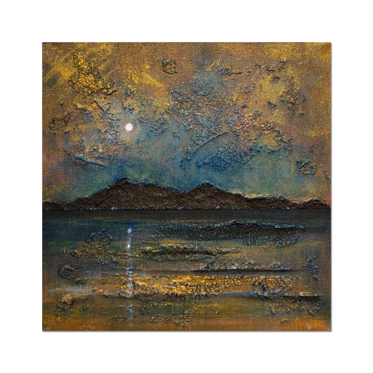 Arran Moonlight Painting | Fine Art Prints From Scotland