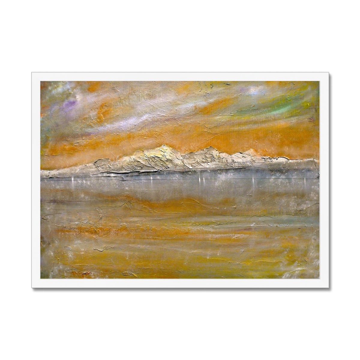 Arran Snow Painting | Framed Prints From Scotland