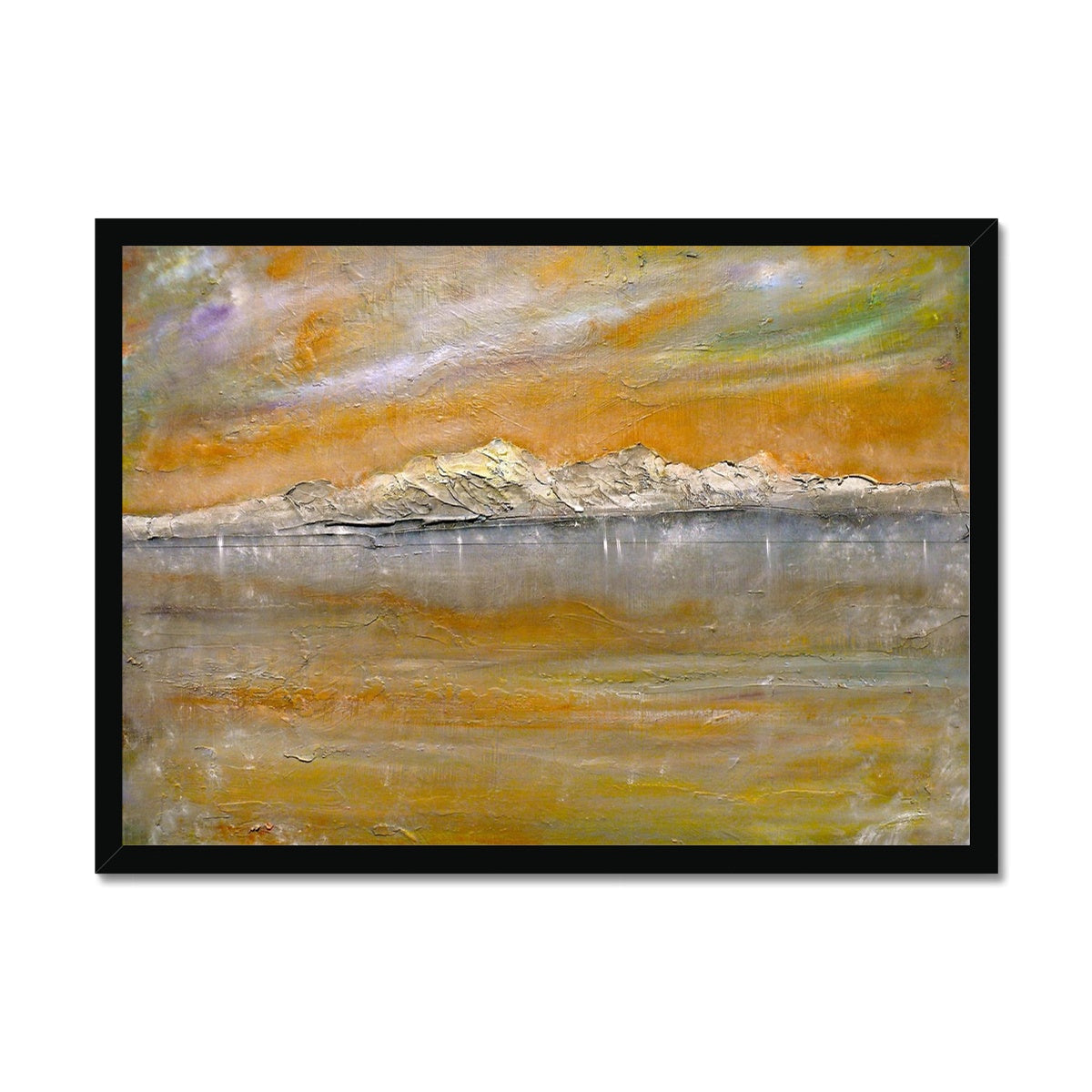 Arran Snow Painting | Framed Prints From Scotland