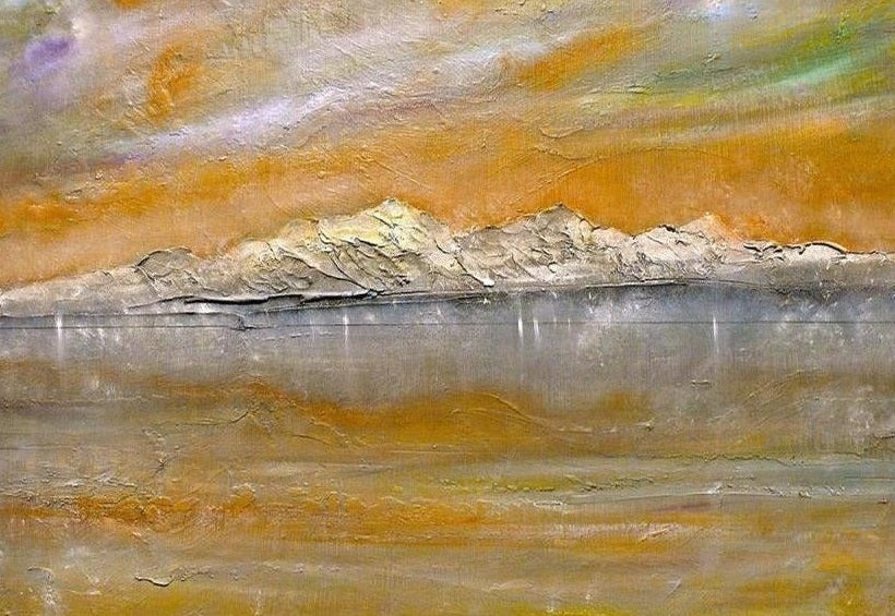 Arran Snow Scottish Landscape Painting