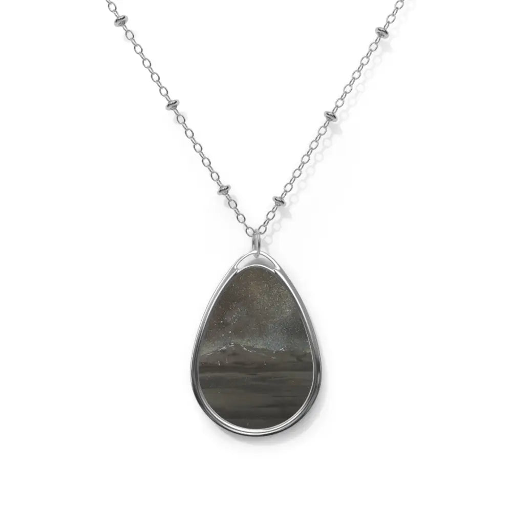 Ellipse Pendant Art Necklace