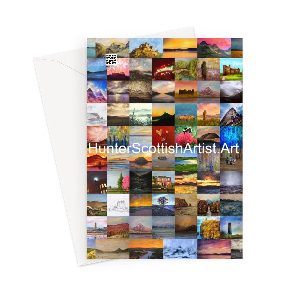 Arran Sunset Greeting Card - Art Gallery Scotland Worldwide Shipping Scottish Landscape by Artist Hunter Featuring Paintings