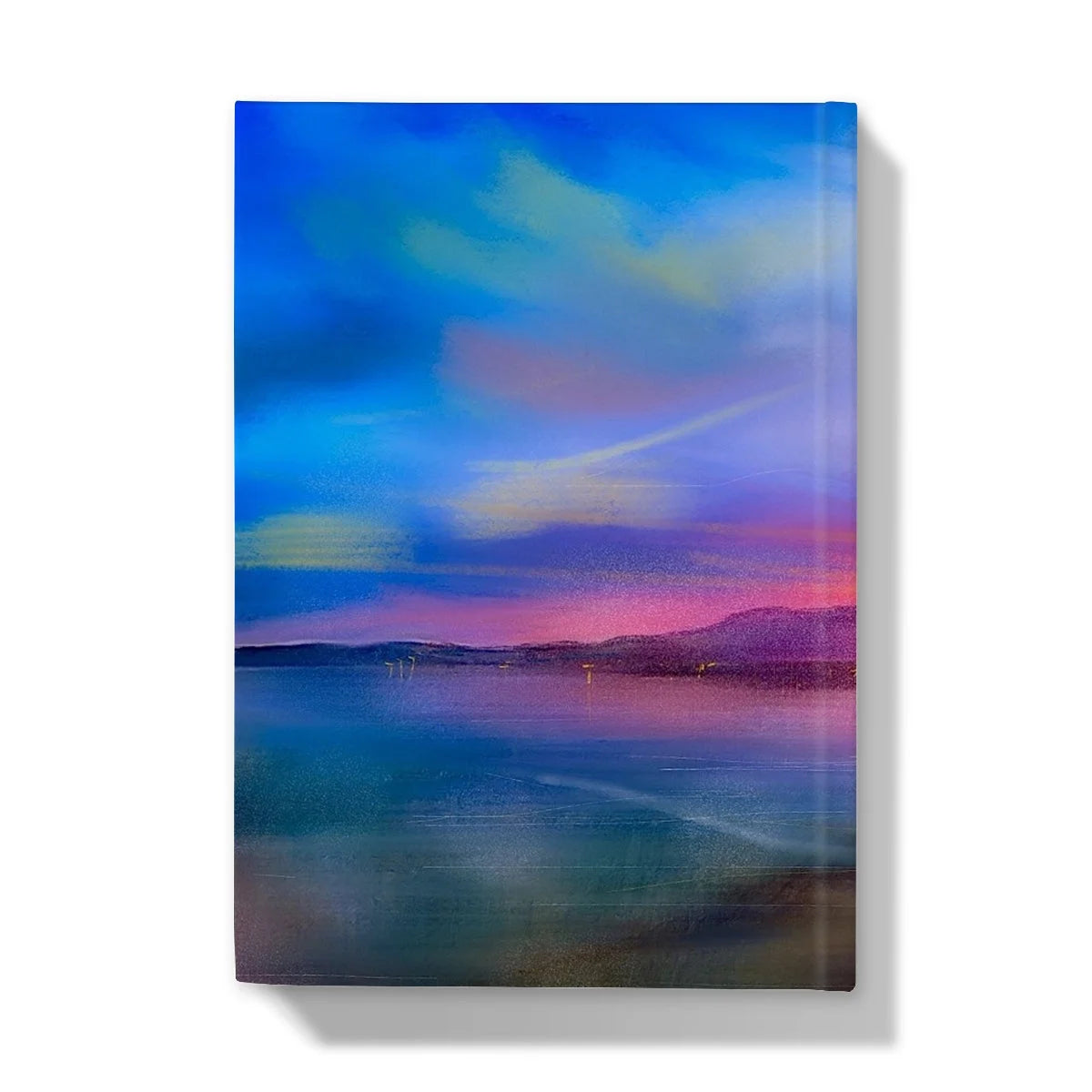 Arran Sunset Hardback Journal - Art Gallery Scotland Worldwide Shipping Scottish Landscape by Artist Hunter Featuring Paintings