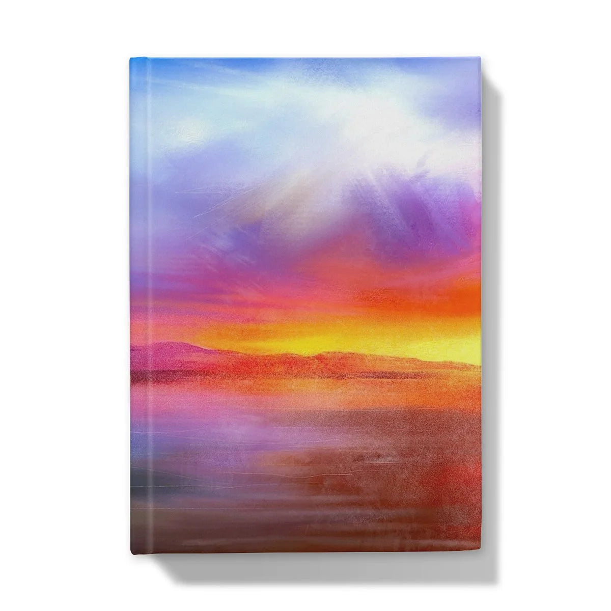 Arran Sunset Hardback Journal - Art Gallery Scotland Worldwide Shipping Scottish Landscape by Artist Hunter Featuring Paintings