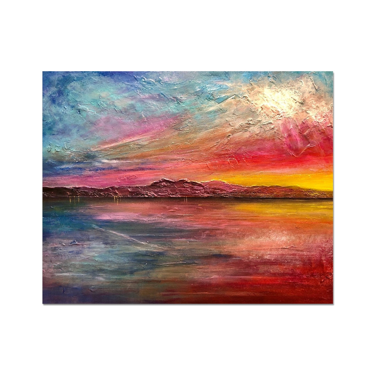 Arran Sunset ii Painting | Artist Proof Collector Prints From Scotland