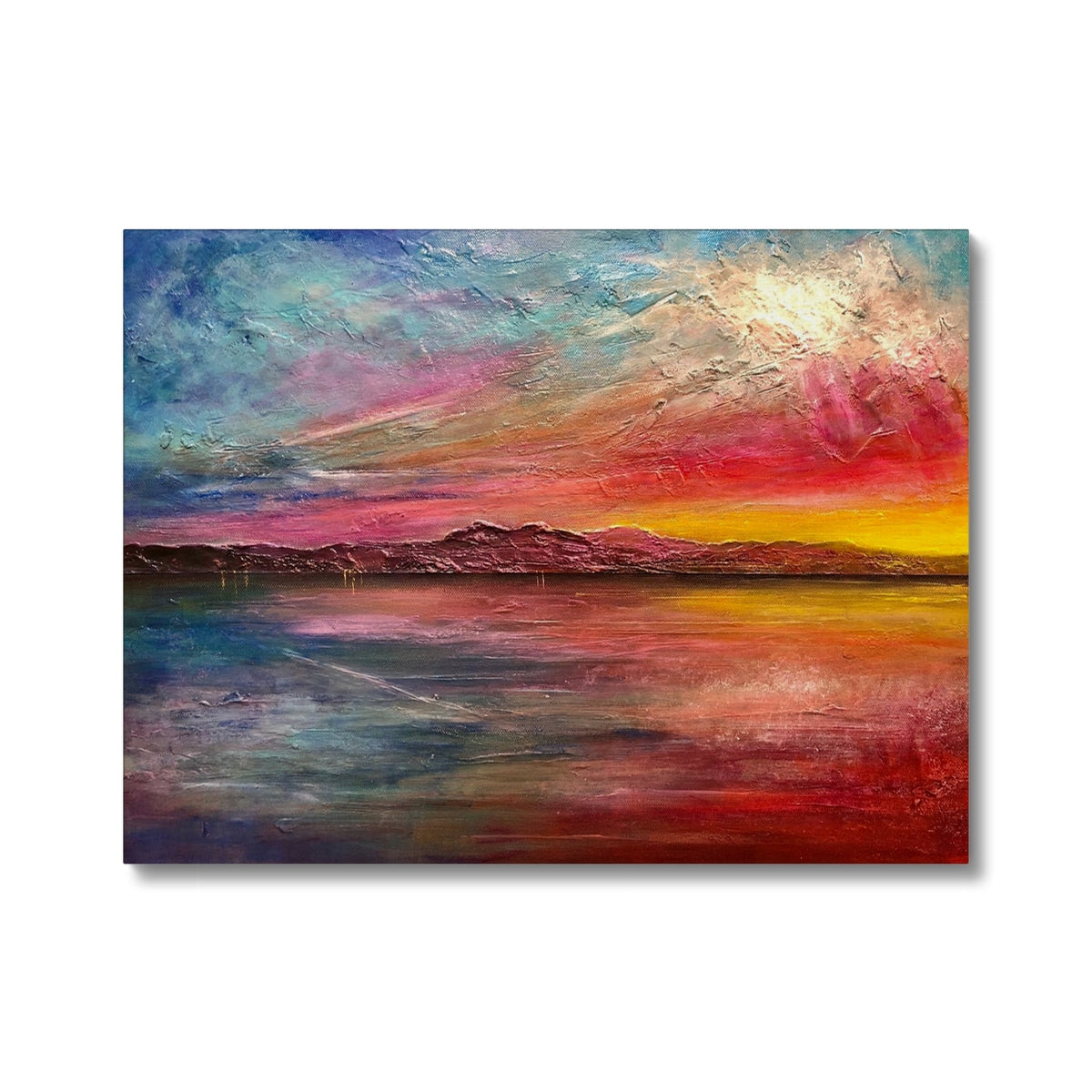 Arran Sunset ii Painting | Canvas Prints From Scotland