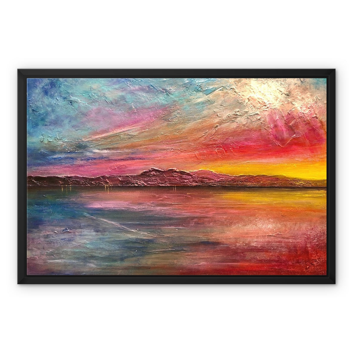 Arran Sunset ii Painting | Framed Canvas Prints From Scotland